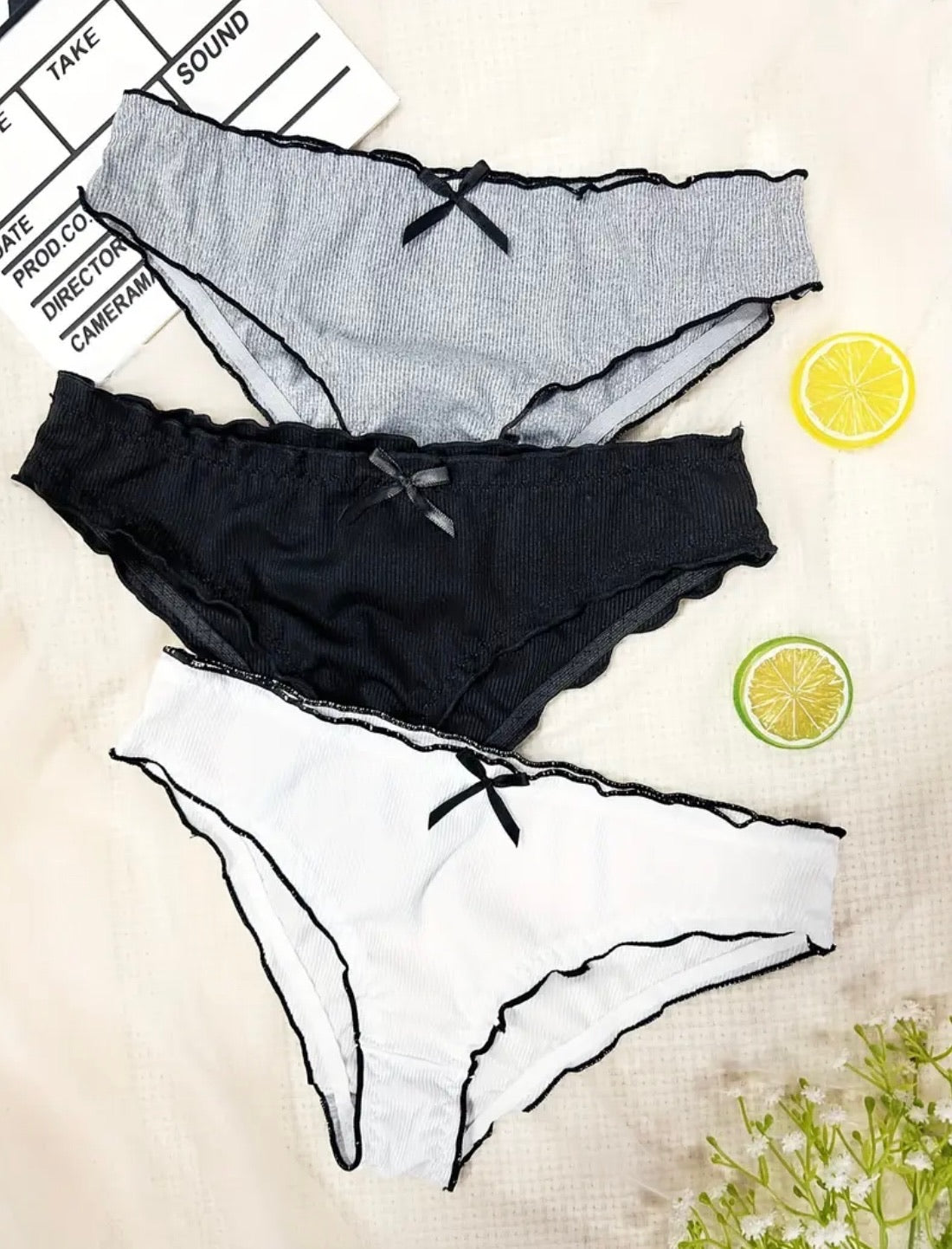 Multicolor Ribbed Underwear 3-Pack