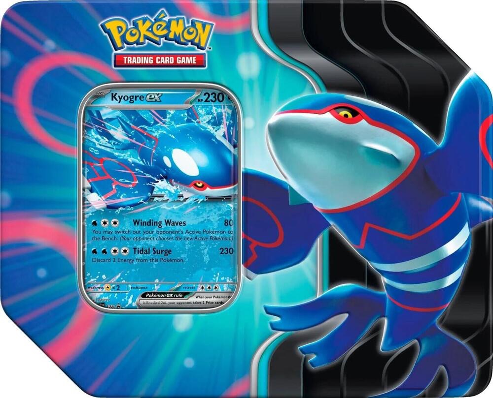 Pokemon TCG: Azure Legends Tin - Kyogre EX