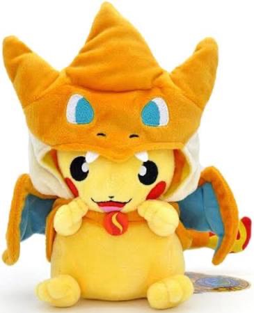 Pokemon Pikachu & Charizard Plush