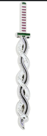 Anime Slayer Serpent Katana Enamel Pin