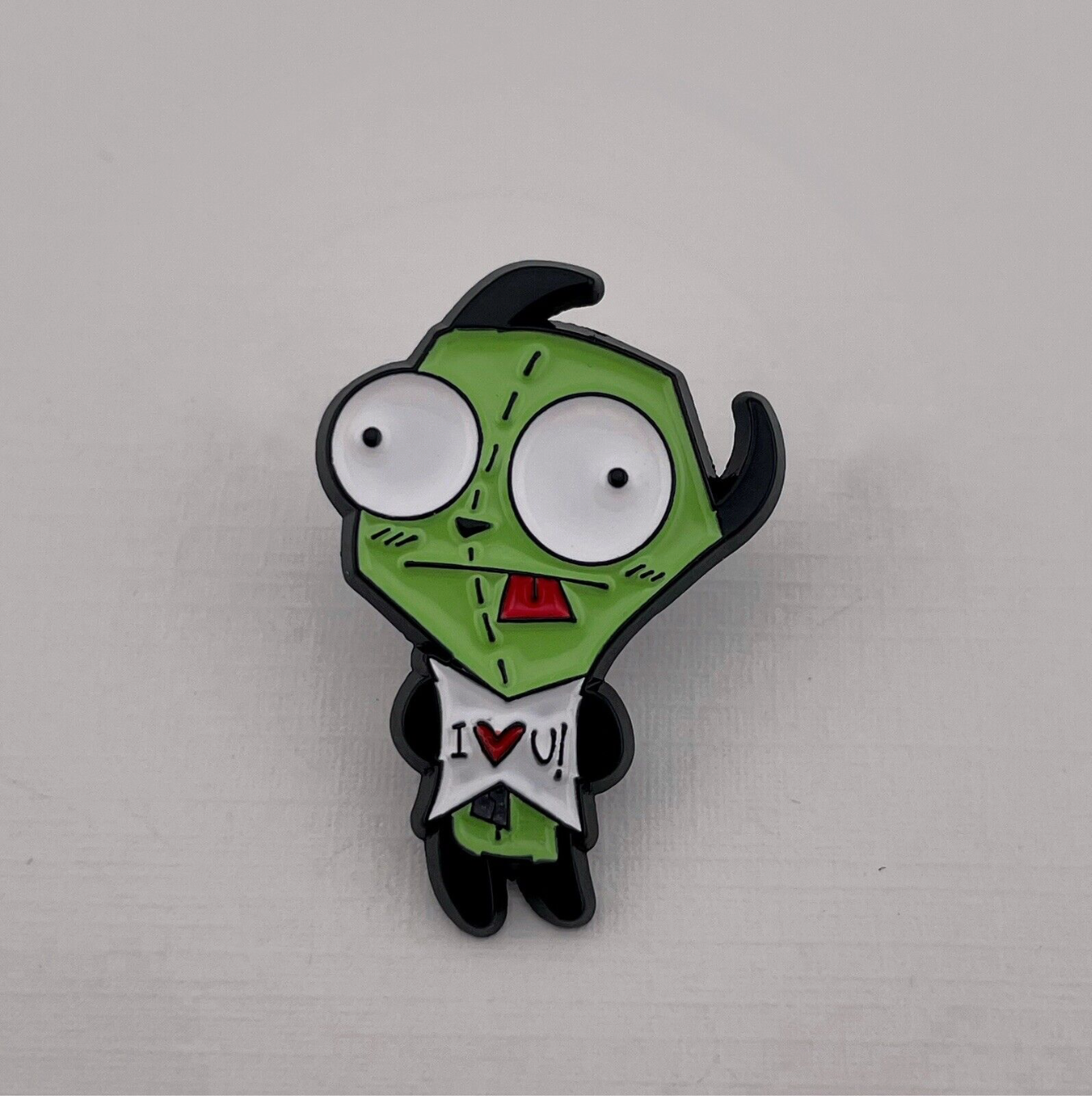 Gir I Love You Invader Zim Enamel Pin
