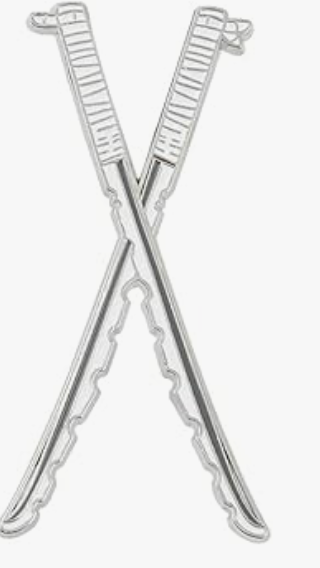Double Sword Crossed Pin