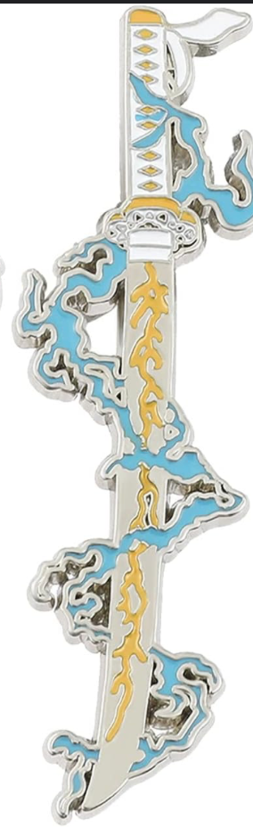 Demon Slayer Electric Katana Enamel Pin
