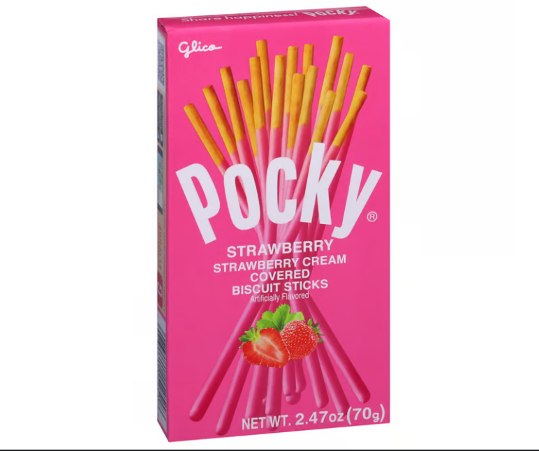 Pocky (Strawberry Cream Covered Biscuits Sticks)
