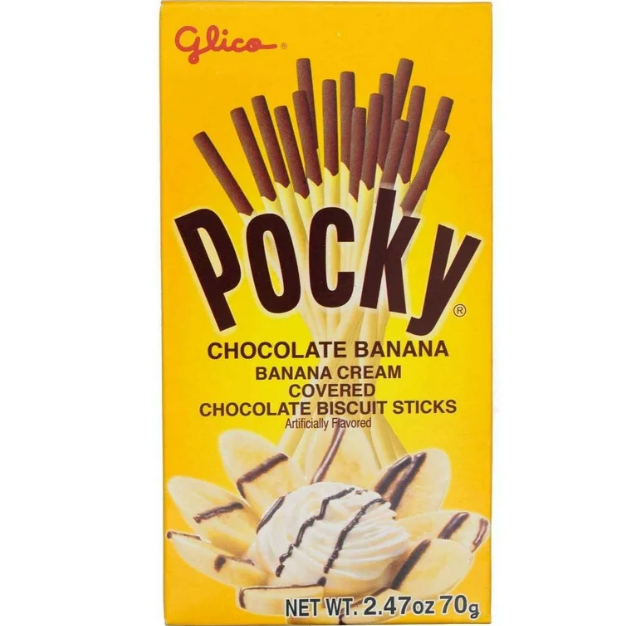 Pocky (Banana Crème Covered Cocoa Biscuits Sticks)