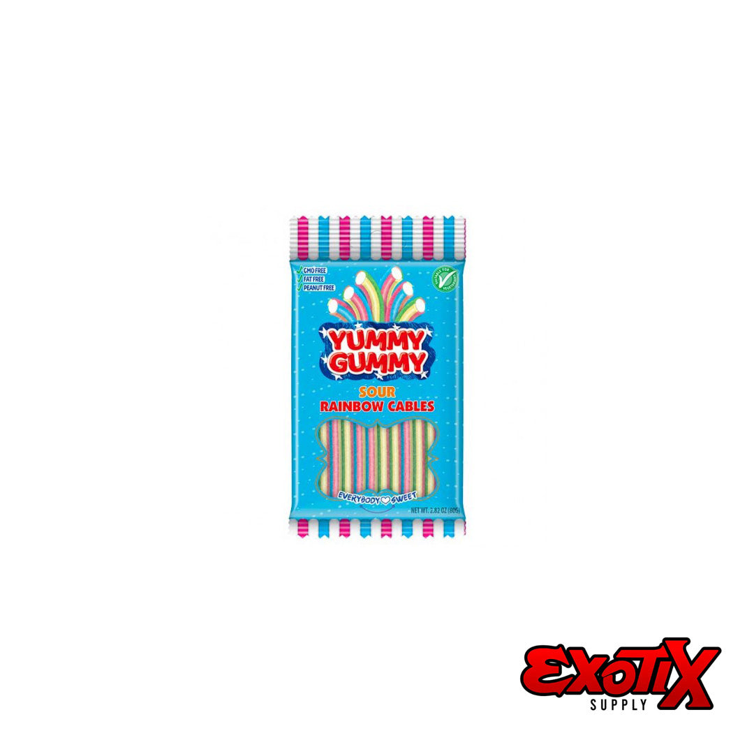 Yummy Gummy Sour Rainbow Cables