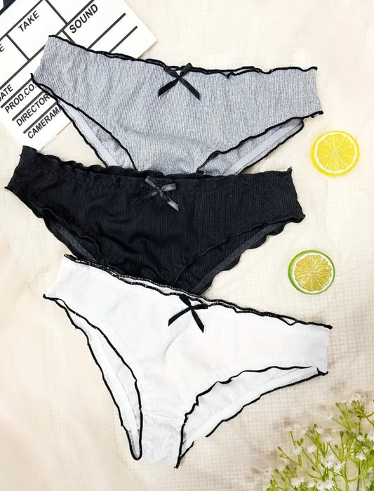 Multicolor Ribbed Underwear 3-Pack