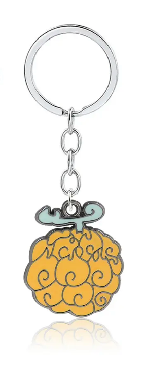One Piece Devil Fruit Gum-Gum Keychain – Orange Edition!