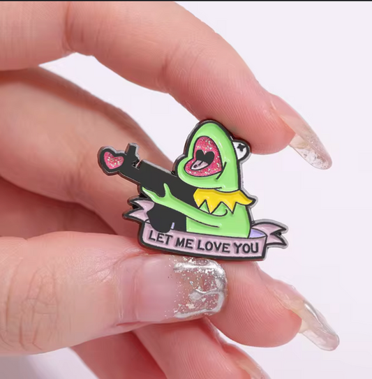 Kermit Let Me Love You Enamel Pin