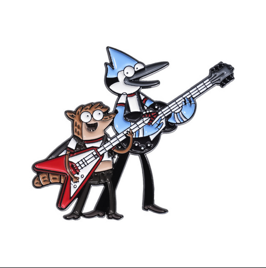 Regular Show Bass Guitar Enamel Pin