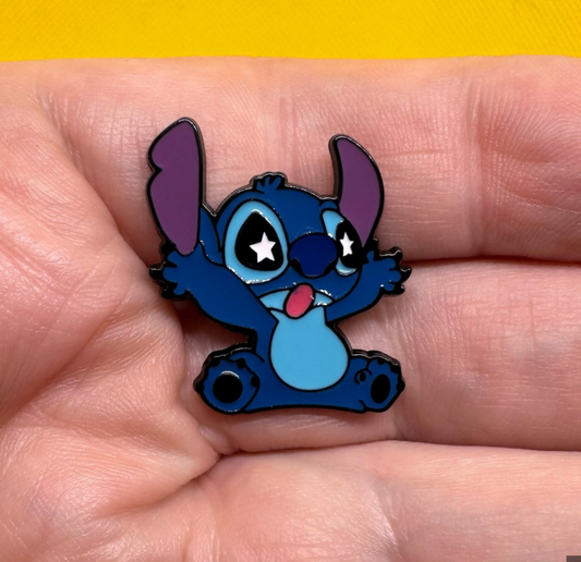 Stitch Tongue Out Pin