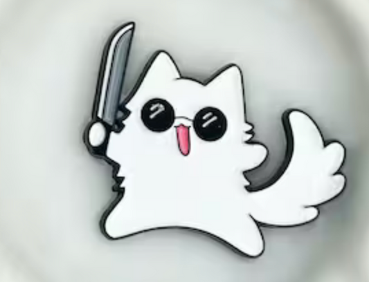 Jujutsu Kaisen Yuta Okkotsu Pin Gojo Satoru Cat with Knife Pin