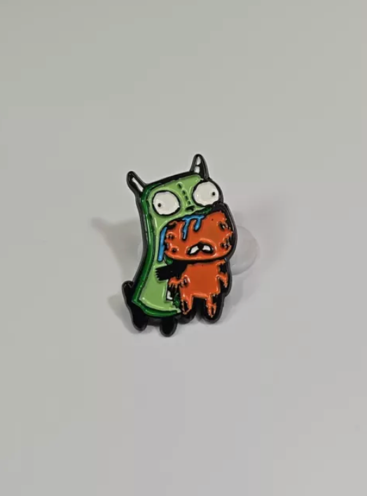 Invader Zim Gir Eating a Cat Pin