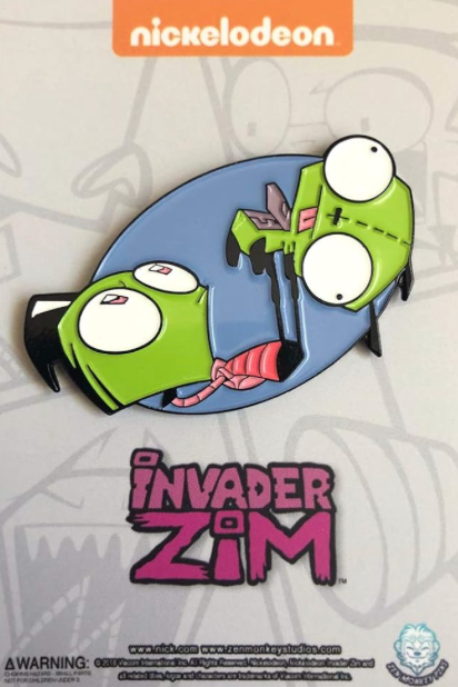 Working Out - Invader Zim Pin