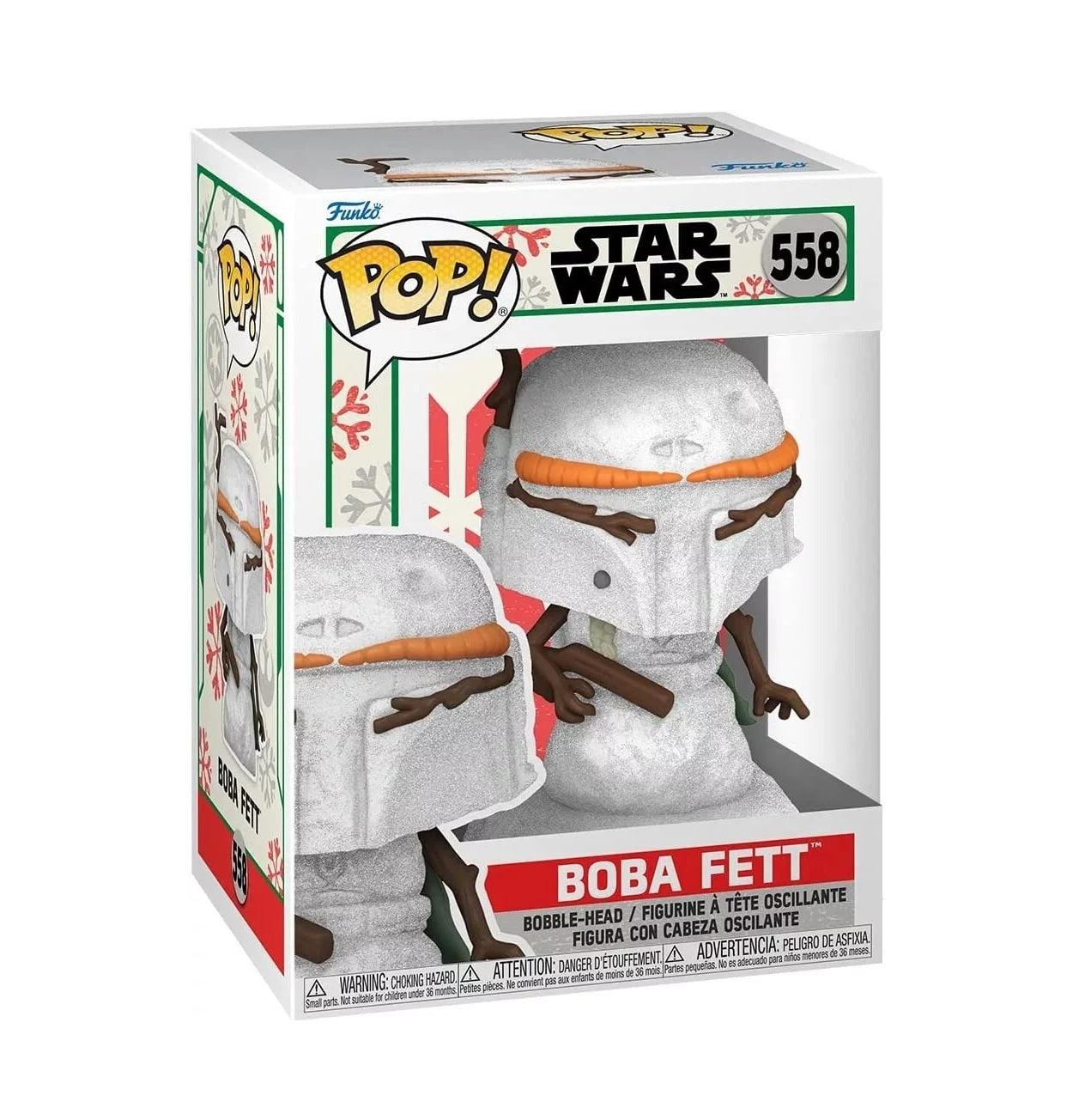 Funko Pop! Star Wars: Holiday- Boba Fett Snowman #558 (Market Place Value)