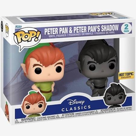 Peter Pan & Peter Pan's Shadow 2-Pack Funky Pop (Disney Classics) (Hot Topic Exclusive)