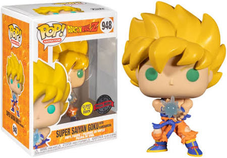 Dragon Ball Z • Super Saiyan Goku with Kamehameha Funk Pop (FYE Exclusive) (Glows in Dark)