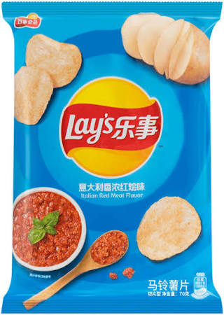 Lay’s Exotic Red Italian Meat Chips